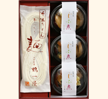 じぶ煮と半生うどん